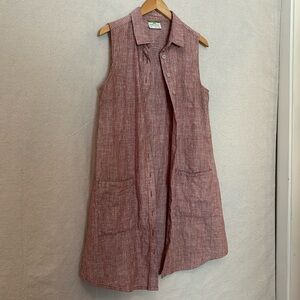 Kathmandu Hemp/Cotton Dress. Buttons and Pockets. Size 12.